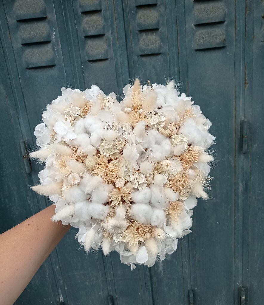 Bouquet en forme de coeur
